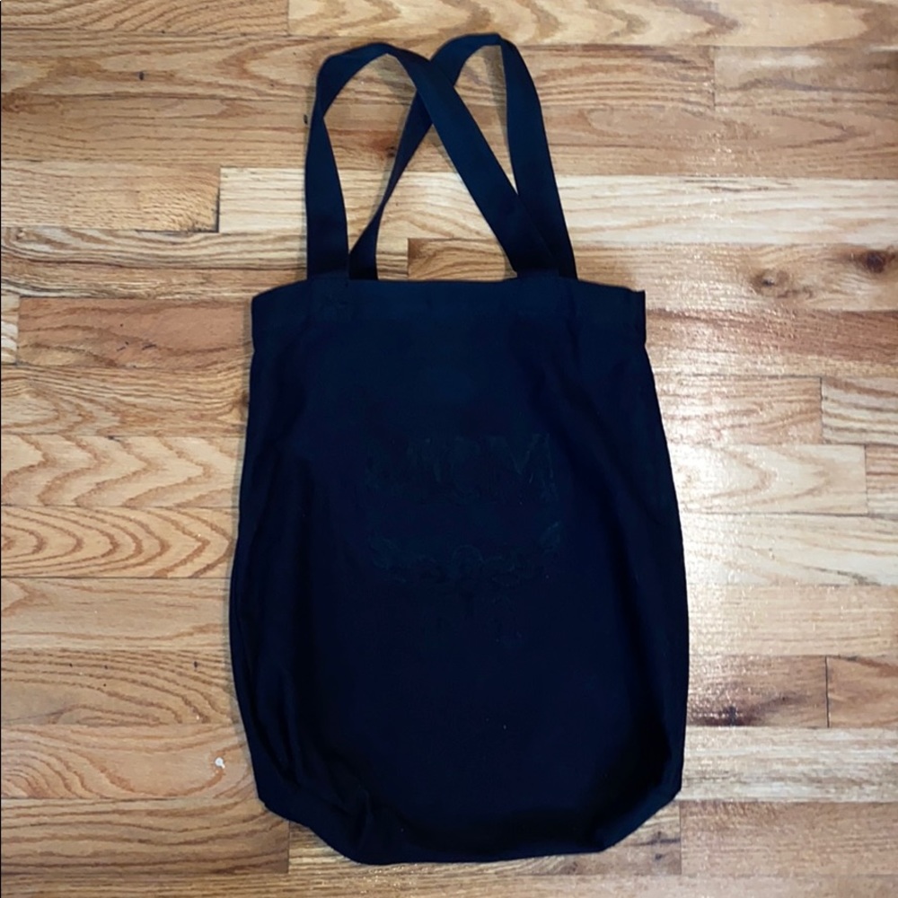 MCM Worldwide Black Canvas Tote